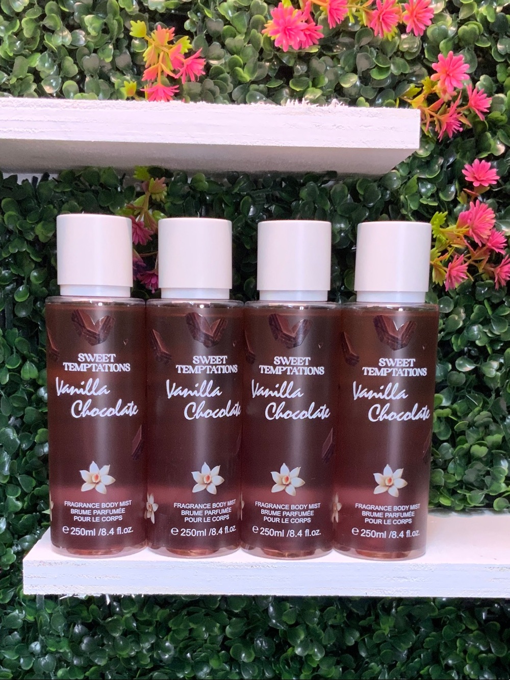 Temptations Vanilla Chocolate Fragrance Body Mist - Brown